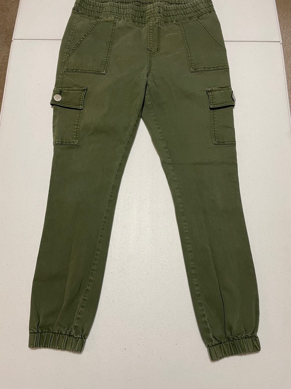 V.I.P. Boys Olive Green Cargo Jogger Pants